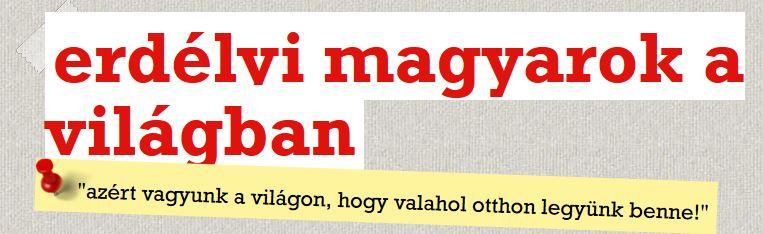 erdelyi magyarok a vilagban